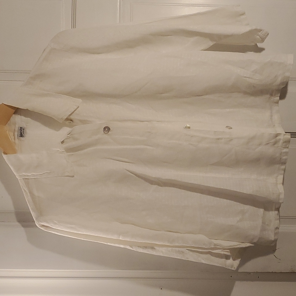 Heaven white linen blouse